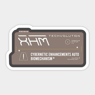 XHuman Label TechVolution Sticker